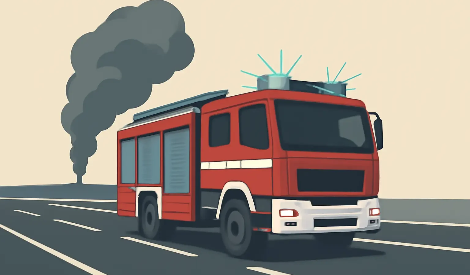 Symbolbild zum Beitrag „Feuerwehr löscht Brand an Autobahn“